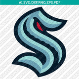 Seattle Kraken SVG Bundle – NHL Hockey Logo Vector Cricut