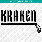 Seattle Kraken SVG Bundle – NHL Hockey Logo Vector Cricut