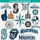 Seattle Mariners SVG Bundle – MLB Baseball Logo Vector Cricut