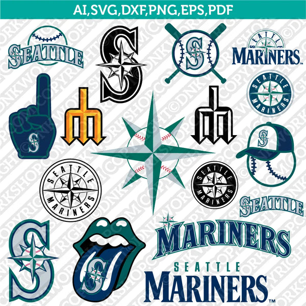 Vector File Mariners Log Seattle Mariners Logo SVG | Cut Files for Makers – DNKWorkshop