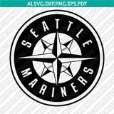Seattle Mariners SVG Bundle – MLB Baseball Logo Vector Cricut