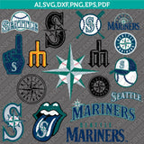Seattle Mariners SVG Bundle – MLB Baseball Logo Vector Cricut