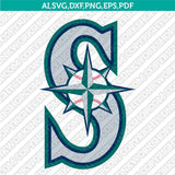 Seattle Mariners SVG Bundle – MLB Baseball Logo Vector Cricut