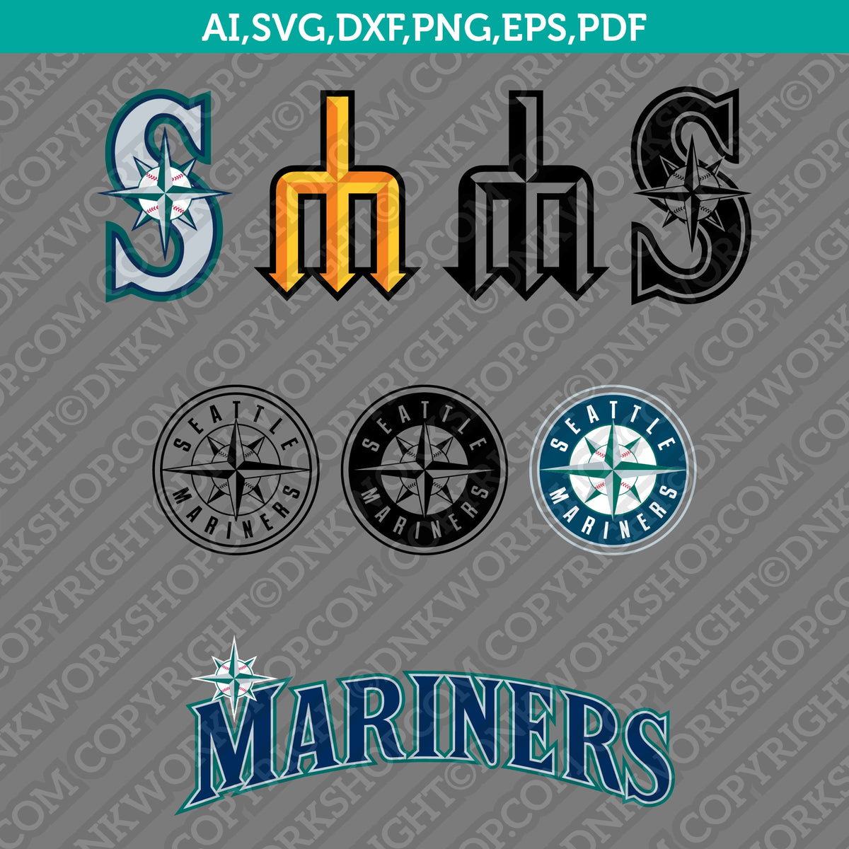 Seattle Mariners Logo SVG | Cut Files for Makers – DNKWorkshop