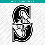 Seattle Mariners SVG Bundle – MLB Baseball Logo Vector Cricut