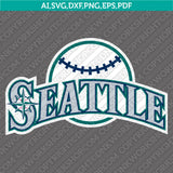 Seattle Mariners SVG Bundle – MLB Baseball Logo Vector Cricut