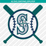 Seattle Mariners SVG Bundle – MLB Baseball Logo Vector Cricut