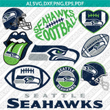 Seattle Seahawks SVG Bundle – NFL Football Logo Vector Cricut