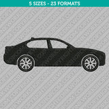 Sedan Car Embroidery Design - 5 Sizes - INSTANT DOWNLOAD
