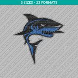 Shark Embroidery Design - 5 Sizes - INSTANT DOWNLOAD