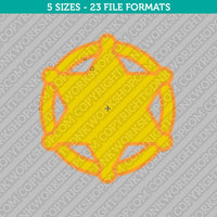 Sheriff Badge Embroidery Design - 5 Sizes - INSTANT DOWNLOAD
