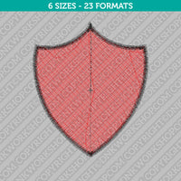 Shield Embroidery Design - 6 Sizes - INSTANT DOWNLOAD