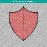 Shield Embroidery Design - 6 Sizes - INSTANT DOWNLOAD