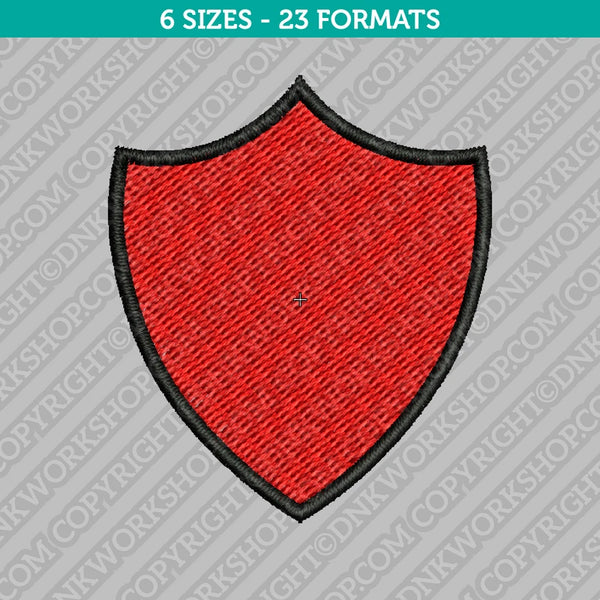 Shield Embroidery Design - 6 Sizes - INSTANT DOWNLOAD