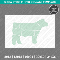 Show Steer Photo Collage Template
