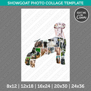 ShowGoat photo collage template preview