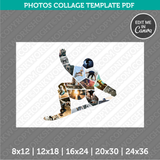 Skateboarding Photo Collage Template Canva PDF