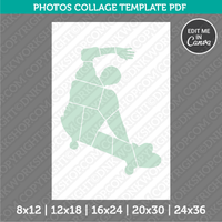 Skateboarding Skateboard Photo Collage Template Canva PDF