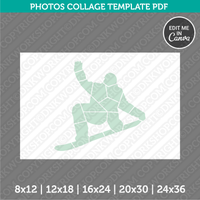 Skateboarding Photo Collage Template Canva PDF