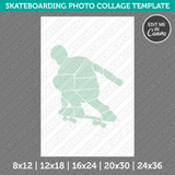 Skateboarding Photo Collage Template Canva PDF