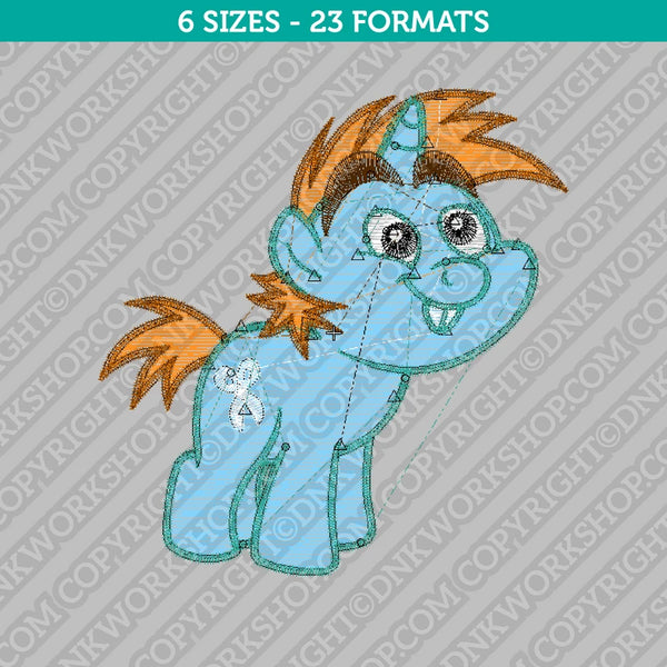 Snips My Little Pony Embroidery Design - 6 Sizes - INSTANT DOWNLOAD