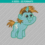 Snips My Little Pony Embroidery Design - 6 Sizes - INSTANT DOWNLOAD
