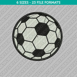 Soccer Ball Football Embroidery Design - 5 Sizes - INSTANT DOWNLOAD