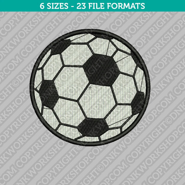 Soccer Ball Football Embroidery Design - 5 Sizes - INSTANT DOWNLOAD