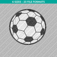 Soccer Ball Football Embroidery Design - 5 Sizes - INSTANT DOWNLOAD