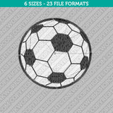 Soccer Ball Football Embroidery Design - 5 Sizes - INSTANT DOWNLOAD