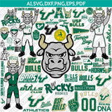 USF Bulls SVG Bundle | NCAA College Vector Cricut