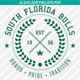 USF Bulls SVG Bundle | NCAA College Vector Cricut