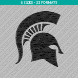 Spartan Helmet Embroidery Design - 6 Sizes - INSTANT DOWNLOAD