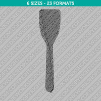 Spatula Machine Embroidery Design - 6 Sizes - INSTANT DOWNLOAD