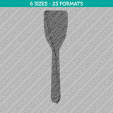 Spatula Machine Embroidery Design - 6 Sizes - INSTANT DOWNLOAD