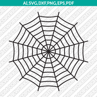 Spider Web SVG Cut File Cricut Clipart Dxf Eps Png Silhouette Cameo