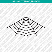 Spiderweb SVG Cut File Cricut Clipart Dxf Eps Png Silhouette Cameo