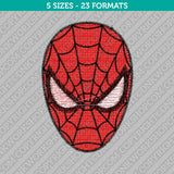 Spiderman Head Face Embroidery Design - 5 Sizes - INSTANT DOWNLOAD