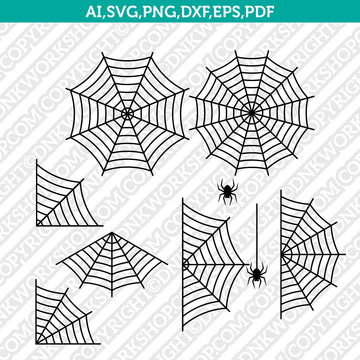 Spider Web SVG Cut File for Cricut and Silhouette Cameo
