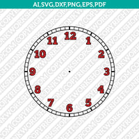 Spiderweb Spiderman Clock Face Template SVG Cut File Cricut Silhouette Cameo Clipart Png Eps Dxf Vector