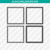 Square Straight line Versace Style Greek Border Monogram Frame SVG Vector Silhouette Cameo Cricut Cut File Clipart Dxf Png Eps pdf
