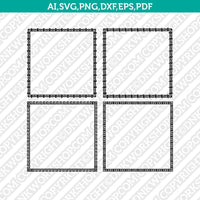 Square Straight line Versace Style Greek Border Monogram Frame SVG Vector Silhouette Cameo Cricut Cut File Clipart Dxf Png Eps pdf