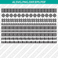 Square Straight line Versace Style Greek Border Monogram Frame SVG Vector Silhouette Cameo Cricut Cut File Clipart Dxf Png Eps pdf