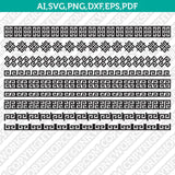 Square Straight line Versace Style Greek Border Monogram Frame SVG Vector Silhouette Cameo Cricut Cut File Clipart Dxf Png Eps pdf