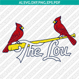 St. Louis Cardinals SVG Bundle – MLB Baseball Logo Vector Cricut