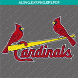 St. Louis Cardinals SVG Bundle – MLB Baseball Logo Vector Cricut