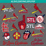 St. Louis Cardinals SVG Bundle – MLB Baseball Logo Vector Cricut