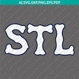 St. Louis Cardinals SVG Bundle – MLB Baseball Logo Vector Cricut