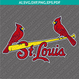 St. Louis Cardinals SVG Bundle – MLB Baseball Logo Vector Cricut