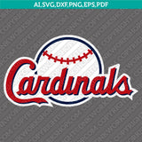 St. Louis Cardinals SVG Bundle – MLB Baseball Logo Vector Cricut